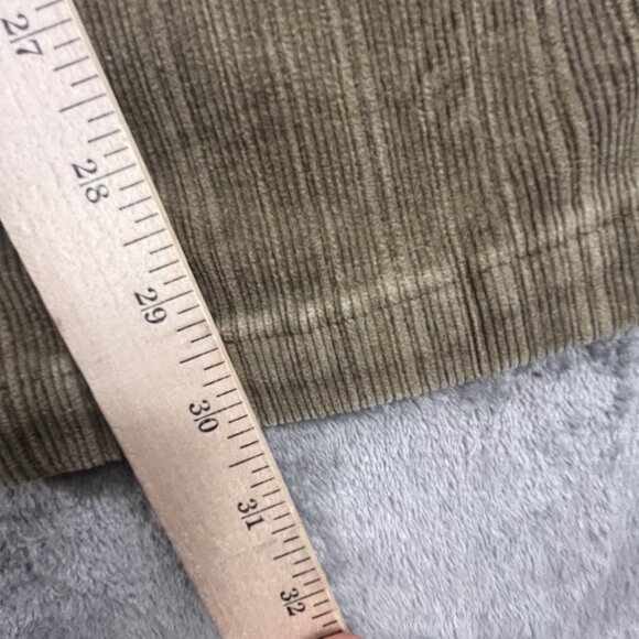 Z Cavaricci Pants Womens 12 Brown Corduroy Straight Leg Stretch Retro Y2K Style - Picture 12 of 16